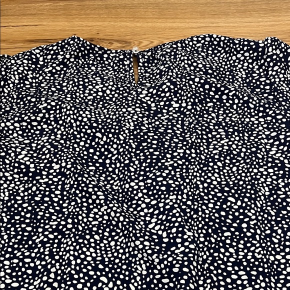 SHEIN Navy and White Speckled Blouse - Picture 2 of 3